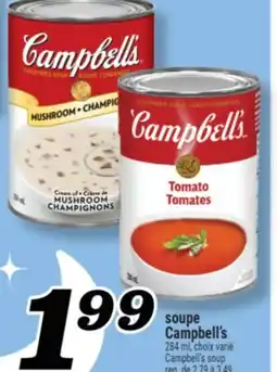 Marché Richelieu SOUPE CAMPBELL'S | CAMPBELL'S SOUP offer