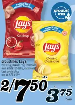 Marché Richelieu CROUSTILLES LAY'S | LAY'S POTATO CHIPS offer