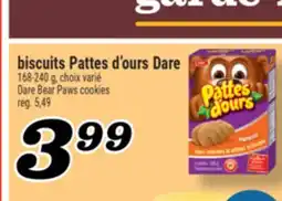 Marché Richelieu BISCUITS PATTES D'OURS DARE | DARE BEAR PAWS COOKIES offer