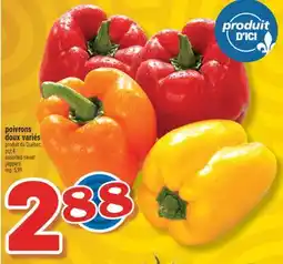 Marché Richelieu POIVRONS DOUX VARIÉS | ASSORTED SWEET PEPPERS offer
