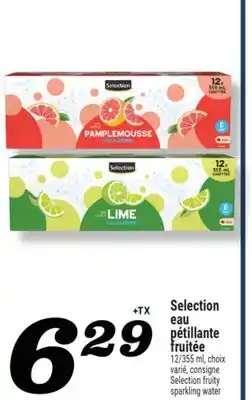 Marché Richelieu SELECTION EAU PÉTILLANTE FRUITÉE | SELECTION FRUITY SPARKLING WATER offer