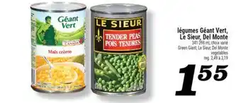 Marché Richelieu LÉGUMES GÉANT VERT, LE SIEUR, DEL MONTE | GREEN GIANT, LE SIEUR, DEL MONTE VEGETABLES offer
