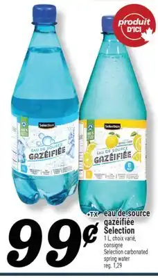 Marché Richelieu EAU DE SOURCE GAZÉIFIÉE SELECTION | SELECTION CARBONATED SPRING WATER offer