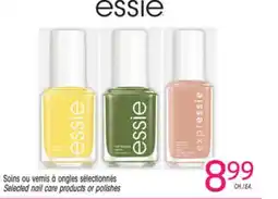 Uniprix Essie Soins ou vernis à ongles sélectionnés/Selected nail care products or polishes offer