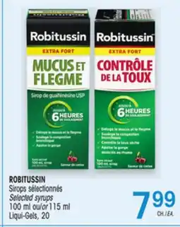 Uniprix ROBITUSSIN Sirops sélectionnés/Selected syrups offer