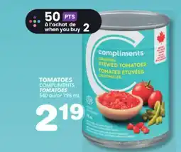 Marches Tradition COMPLIMENTS TOMATOES offer