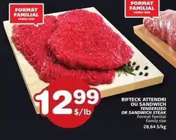 Marches Tradition TENDERIZED OR SANDWICH STEAK offer