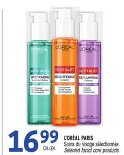 Uniprix L'ORÉAL PARIS Soins du visage sélectionnés/Selected facial care products offer