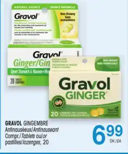 Uniprix GRAVOL GINGEMBRE Antinauséeux/Antinauseant, Compr./Tablets , Pastilles/lozenges offer