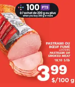 Marches Tradition LESTERS PASTRAMI OR SMOKED MEAT offer