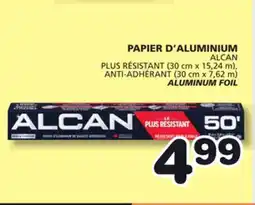 Marches Tradition ALCAN ALUMINUM FOIL offer