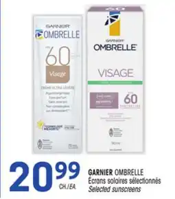 Uniprix GARNIER OMBRELLE Écrans solaires sélectionnés/Selected sunscreens offer