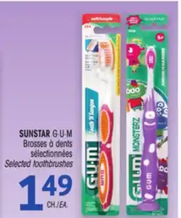 Uniprix SUNSTAR G·U·M Brosses à dents sélectionnées/Selected toothbrushes offer