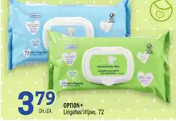 Uniprix OPTION+ Lingettes/Wipes offer