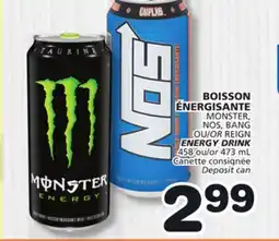 Marches Tradition MONSTER, NOS, BANG OR REIGN ENERGY DRINK offer