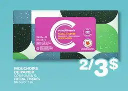 Marches Tradition COMPLIMENTS FACIAL TISSUES offer