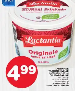 Marches Tradition LACTANTIA (1,28 kg), LACTANTIA OLIVINA (850 g) MARGARINE OR TRADITIONAL SPREAD offer