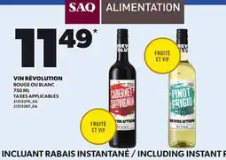 Provigo VIN RÉVOLUTION / ROUGE OU BLANC, 750 ML offer