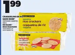 Provigo NO NAME RICE CRACKERS, 100 G offer