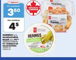 Provigo PC HUMMUS OR NAAN DIPPERS, 200 G offer