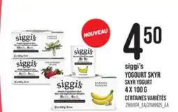 Provigo SIGGI'S YOGOURT SKYR SKYR YOGURT, 4 x 100 g offer
