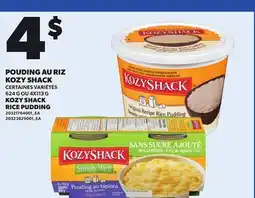 Provigo KOZY SHACK RICE PUDDING, 624 G OU 4X113 G offer