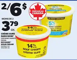 Provigo NO NAME SOUR CREAM, 500 ML offer
