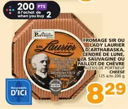 Marches Tradition ALEXIS DE PORTNEUF CHEESE offer