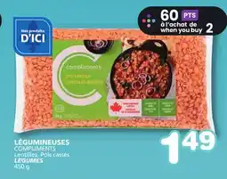Marches Tradition COMPLIMENTS Lentilles, Pois cassés LEGUMES offer