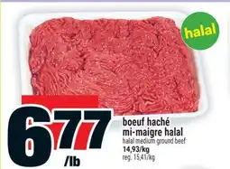 Super C boeuf haché mi-maigre halal offer