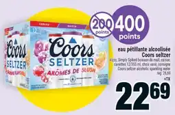 Super C Eau pétillante alcoolisée Coors seltzer | Coors seltzer alcoholic sparkling water offer