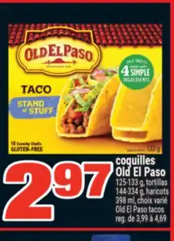Super C COQUILLES OLD EL PASO | OLD EL PASO TACOS offer