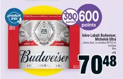 Super C bière Labatt Budweiser, Michelob Ultra offer