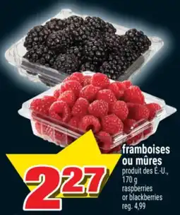 Super C framboises ou mûres | raspberries or blackberries offer