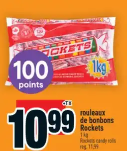 Super C rouleaux de bonbons Rockets | Rockets candy rolls offer