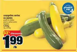 Super C courgettes vertes ou jaunes offer