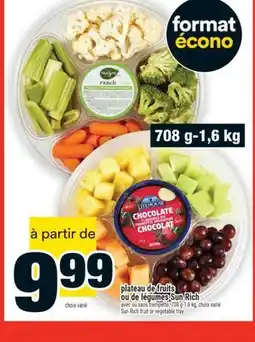 Super C plateau de fruits ou de légumes Sun Rich | Sun Rich fruit or vegetable tray offer