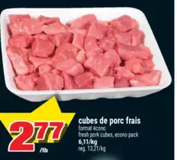 Super C CUBES DE PORC FRAIS | FRESH PORK CUBES offer