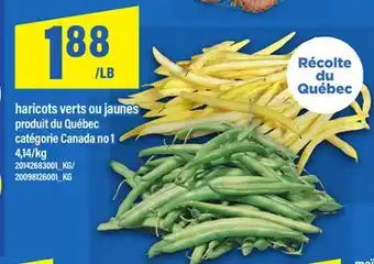 Maxi HARICOTS VERTS OU JAUNES offer