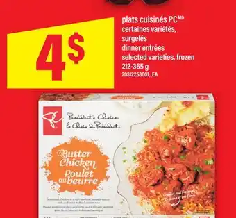 Maxi PLATS CUISINÉS PC | DINNER ENTRÉES, 212-365 G offer
