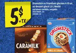 Maxi DRUMSTICK OU FRIANDISES GLACÉES 4-10 UN. OU DESSERT GLACÉ 1,5 L NESTLÉ offer
