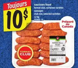 Maxi SAUCISSES ROYAL | SAUSAGES offer