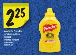 Maxi FRENCH'S MUSTARD | MOUTARDE, 325-400 mL offer