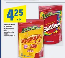 Maxi FRIANDISES SKITTLES OU STARBURST | CANDY, 235-320 g offer