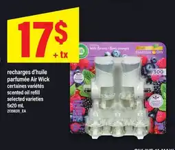 Maxi RECHARGES D'HUILE PARFUMÉE AIR WICK | SCENTED OIL REFILL, 5x20 mL offer