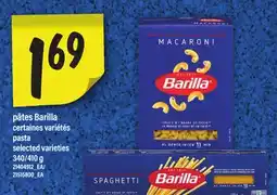 Maxi PÂTES BARILLA / PASTA, 340/410 G offer