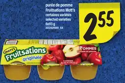 Maxi PURÉE DE POMME | FRUITSATIONS MOTT'S offer