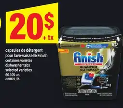 Maxi CAPSULES DE DÉTERGENT POUR LAVE-VAISSELLE FINISH | DISHWASHER TABS, 60-105 UN offer