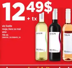 Maxi VIN SVELTE ROUGE, BLANC OU ROSÉ | WINE, 750 ML offer