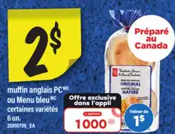 Maxi MUFFIN ANGLAIS PC OU MENU BLEU offer